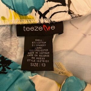 Teeze Me Blue and Yellow Floral Dress